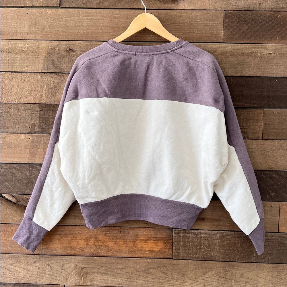 Beyond Yoga Women's Woodland Colorblock Line It Up Sweatshirt Size Medium - Picture 6 of 9
